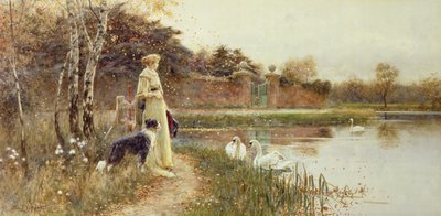 Autumn Leaves, 1895 by Thomas James Lloyd